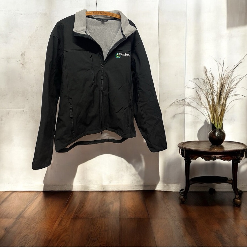 Port Authority Black Performance Jacket with Stand-Up Collar